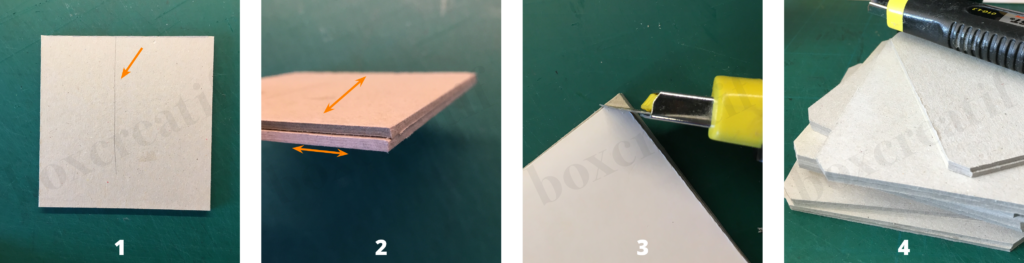 Brug papirstumper til små fine coasters